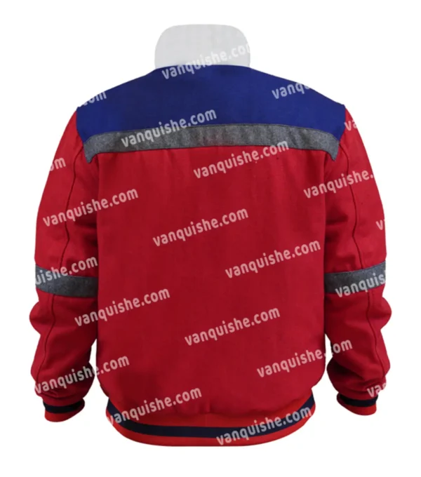 Mountainhead 2025 Steve Carell Bomber Jacket Back