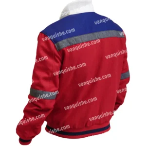 Mountainhead 2025 Steve Carell Bomber Jacket Back Look