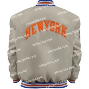 NY Knicks 1970 Champions 50th Anniversary Gold Jacket Back