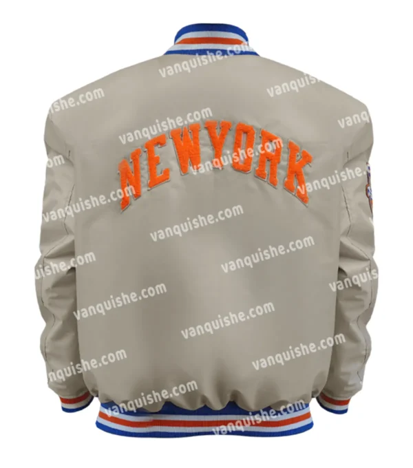 NY Knicks 1970 Champions 50th Anniversary Gold Jacket Back