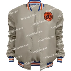 NY Knicks 1970 Champions 50th Anniversary Gold Jacket Front