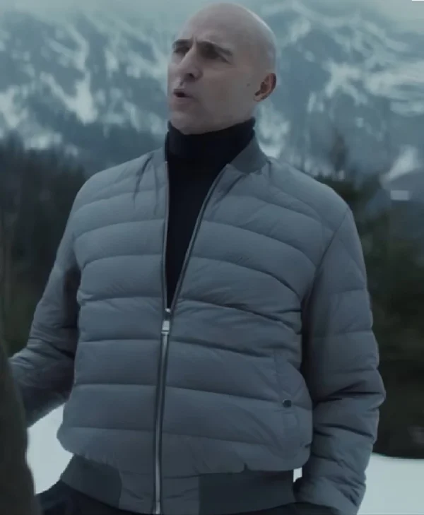 Nine Perfect Strangers S02 Mark Strong Puffer Bomber Jacket Side