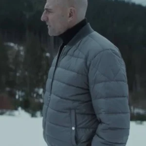 Nine Perfect Strangers S02 Mark Strong Puffer Bomber Jacket Back