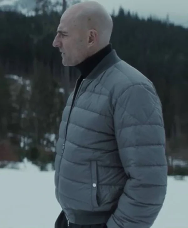 Nine Perfect Strangers S02 Mark Strong Puffer Bomber Jacket Back