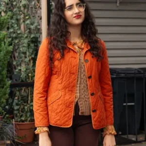 Poker Face S02 Geraldine Viswanathan Quilted Jacket