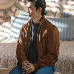 Poker Face S02 John Cho Brown Suede Jacket