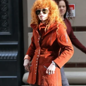 Poker Face S02 Natasha Lyonne Suede Leather Coat