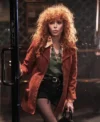 Poker Face S02 Natasha Lyonne Suede Coat