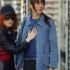 Poker Face S02 Patti Harrison Blue Cotton Jacket