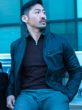 Reacher S03 Brian Tee Leather Jacket