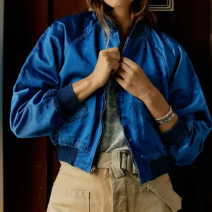 Resident Alien S04 Alice Wetterlund Blue Bomber Jacket