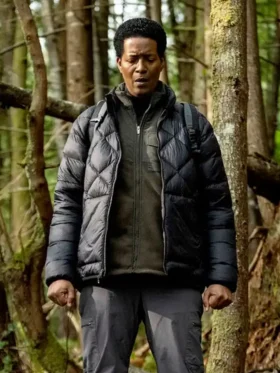Resident Alien S04 Corey Reynolds Black Quilted Jacket Side