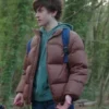 Resident Alien S04 Judah Prehn Brown Puffer Jacket
