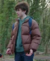 Resident Alien S04 Judah Prehn Brown Puffer Jacket