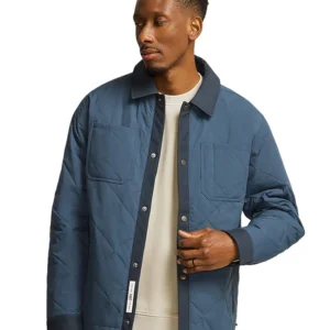 Resident Alien S04 Levi Fiehler Blue Quilted Jacket