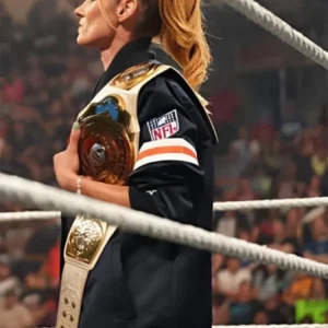 Shop Becky Lynch Monday Night RAW Blue Satin Jacket