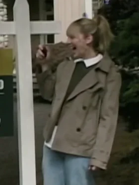 Stick S01 Judy Greer Olive Green Coat