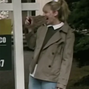 Stick S01 Judy Greer Olive Green Coat