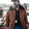 Stranger Things S05 David Harbour Brown Jacket Side