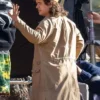 Stranger Things S05 Gaten Matarazzo Brown Cotton Coat