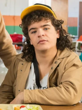 Stranger Things S05 Gaten Matarazzo Brown Coat