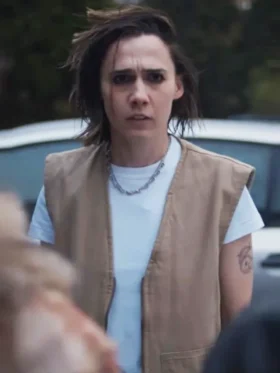 Such Brave Girls S02 Kat Sadler Brown Vest Side