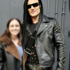 The Black Dagger Brotherhood S01 Robert Maaser Black Leather Jacket