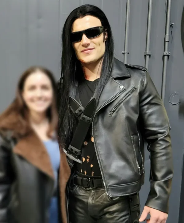 The Black Dagger Brotherhood S01 Robert Maaser Black Leather Jacket