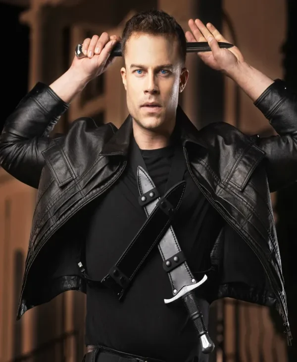 The Black Dagger Brotherhood S01 Tohrment Leather Jacket Side