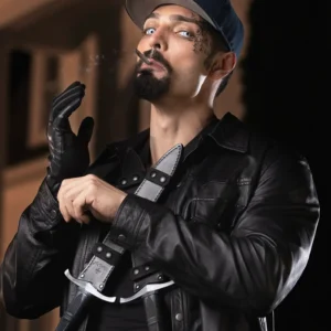 The Black Dagger Brotherhood S01 Vishous Black Leather Jacket