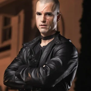 The Black Dagger Brotherhood S01 Zsadist Black Leather Jacket