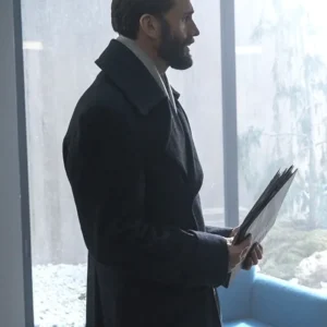 The Handmaids Tale Joseph Fiennes Black Wool Coat