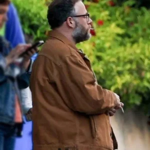 The Invite Seth Rogen Brown Cotton Jacket
