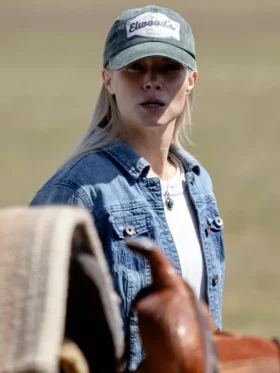 The Last Rodeo 2025 Sarah Jones Blue Denim Jacket