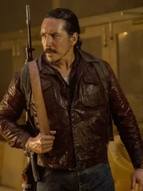 The Last of Us S02 Gabriel Luna Brown Leather Jacket