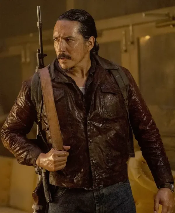 The Last of Us S02 Gabriel Luna Brown Leather Jacket