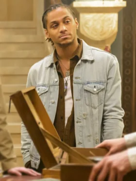 The Librarians The Next Chapter S01 Bluey Robinson Denim Jacket Side