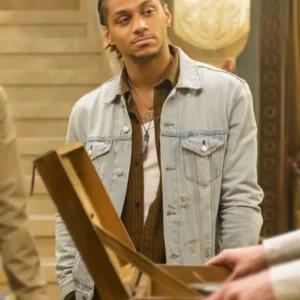 The Librarians The Next Chapter S01 Bluey Robinson Denim Jacket Side