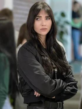 The Librarians The Next Chapter S01 Charlie Cornwall Bomber Jacket Side