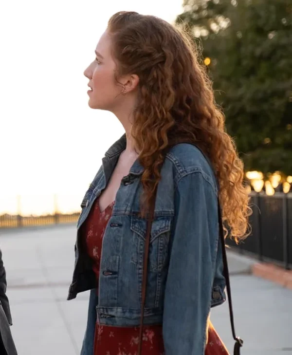 The Life of Chuck 2025 Annalise Basso Blue Denim Jacket