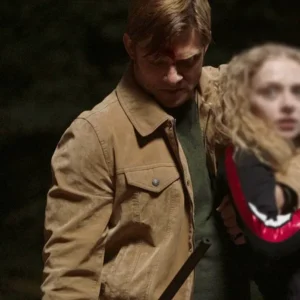 The Stranger in My Home Chris Carmack Brown Jacket