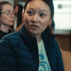 The Survivors S01 Yerin Ha Blue Puffer Jacket