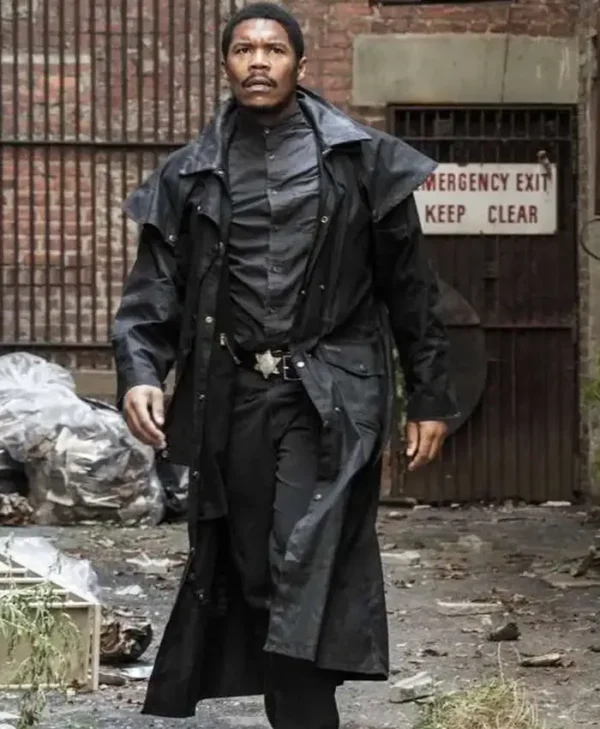 The Walking Dead Dead City S02 Perlie Armstrong Black Trench Coat