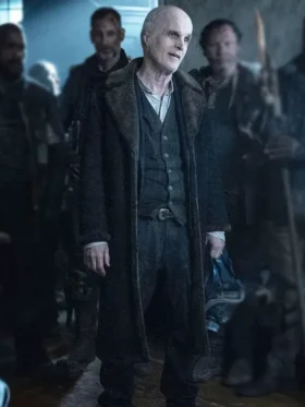 The Walking Dead Dead City S02 The Croat Shearling Leather Coat