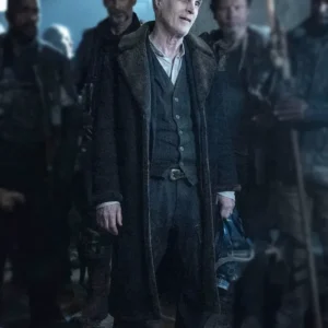 The Walking Dead Dead City S02 The Croat Shearling Leather Coat