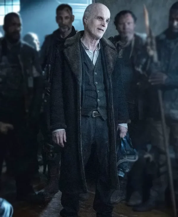 The Walking Dead Dead City S02 The Croat Shearling Leather Coat