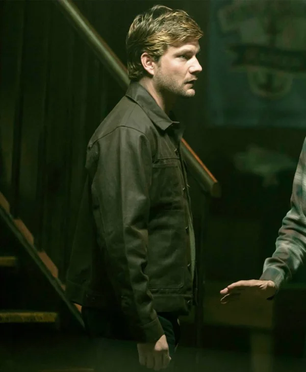 The Waterfront S01 Jake Weary Green Jacket Front