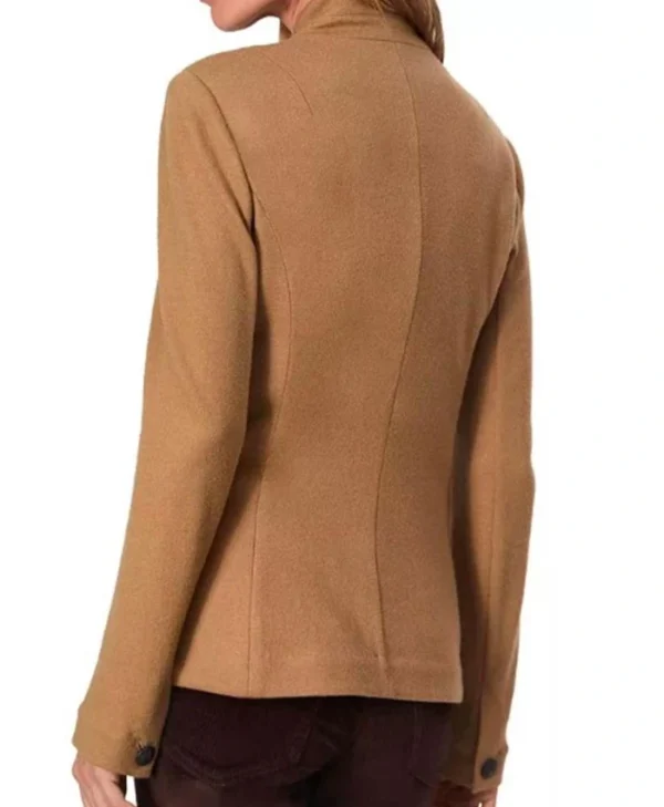 The Waterfront S01 Maria Bello Brown Blazer