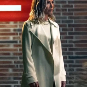 The Waterfront S01 Maria Bello White Trench Coat Side