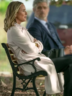 The Waterfront S01 Maria Bello White Trench Coat